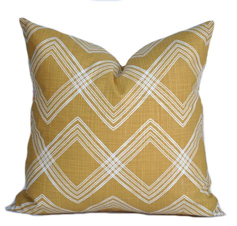 One Mustard Yellow Pillow Cover Cushion Decorative Throw Etsy