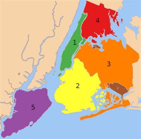 Dzielnice Nowego Jorku Boroughs Of New York City Abcdefwiki