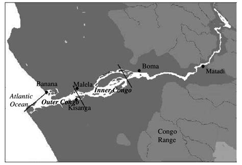 3 Map And Location Of The Congo River Estuary Solid Lines Indicate