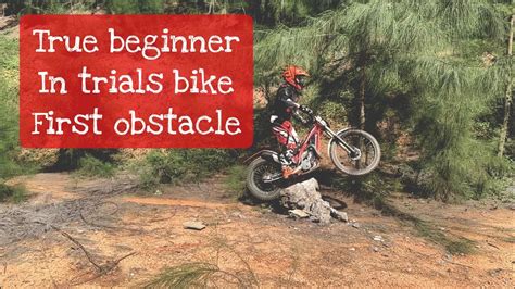 True Beginner In Trials Bike Hits His First Obstacle Course Slow Mo