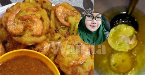Resepi tips cucur udang rangup dan lembut tanpa tepung beras jemput jemput udang sedap dan mudah. Cucur Udang Gebu Jadi Bulat, Celup Senduk Besi Dalam ...