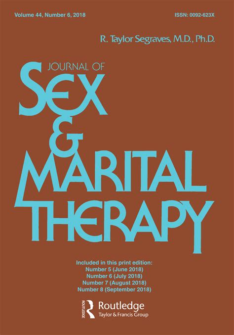 Sensate Focus In Sex Therapy The Illustrated Manual Journal Of Sex Marital Therapy Vol No
