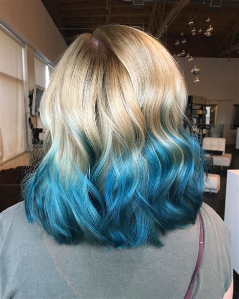 Cfainodesigns Brown To Light Blue Ombre Hair