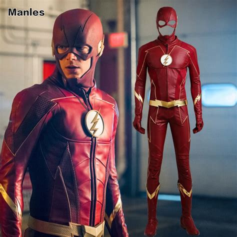 Dc Flash 4 Cosplay Barry Allen Kostium Superbohatera Strój Nowy Rok Ubrania Halloween Garnitur