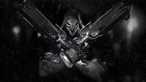 Desktop Wallpaper Reaper Overwatch Video Game Dark Hd Image Picture