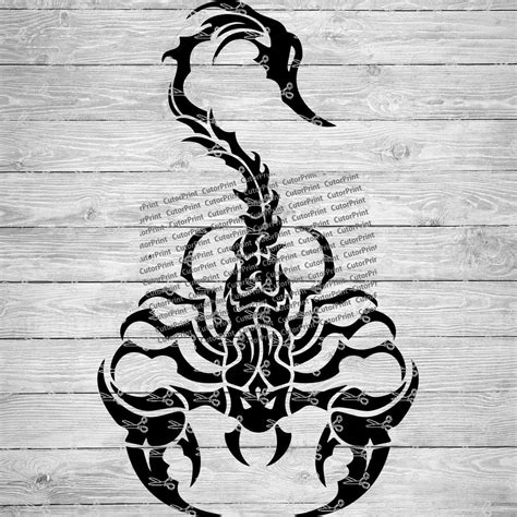 Tribal Scorpion SVG,EPS & PNG File - Digital Download files for Cricut ...