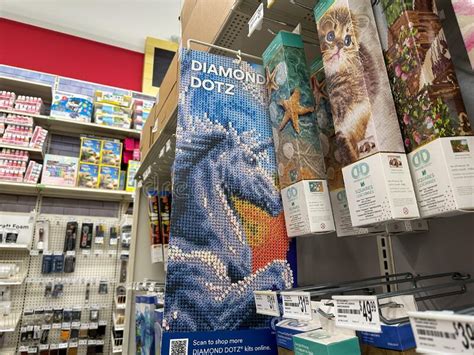 Display Of Diamond Dotz Painting Kits For Sale At A Michaels Store