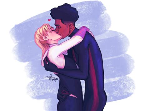 Spider Man Miles Morales X Gwen Stacy Home