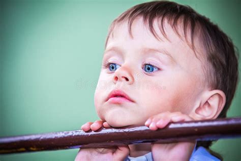 Little Boy With Blue Eyes Stock Photo Image Of Positive 25594542
