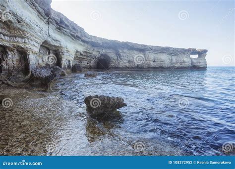 Ayia Napa Cyprus Sea Caves Of Cavo Greco Cape Stock Photo Image Of