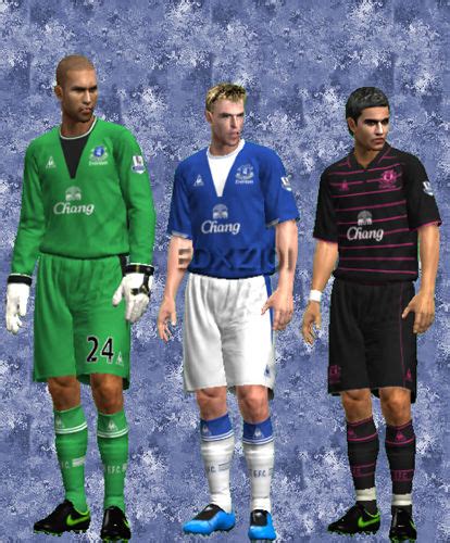 Şimdi de, i̇ngiltere premier ligi takımlarından everton'ın, 2008/2009 sezonu formalarını sizlerle paylaşıyoruz. Everton 09/10 Kit Set by EdxZ101 - PESEdit Blog