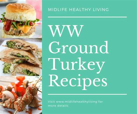 Weight Watchers Ground Turkey Recipes Midlife Healthy Living