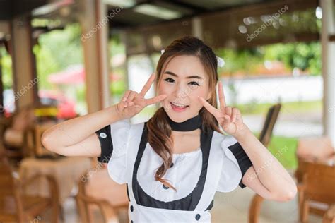 Cute Japanese Model Japanese Style Maid Cosplay Cute Girl — Stock