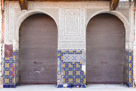 Door Of A Building In Marrakech Morocco Stock Photo Image Of