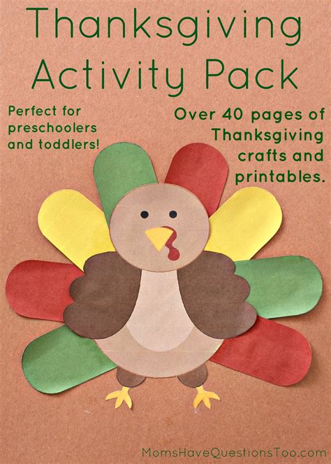 Thanksgiving Activity Pack With Crafts And Printables