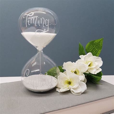 Custom Engraved Hourglass Personalized Glass Unique Anniversary