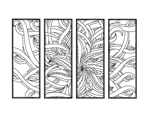Free Coloring Pages For Adults Bookmarks Coloring Home Bookmarks
