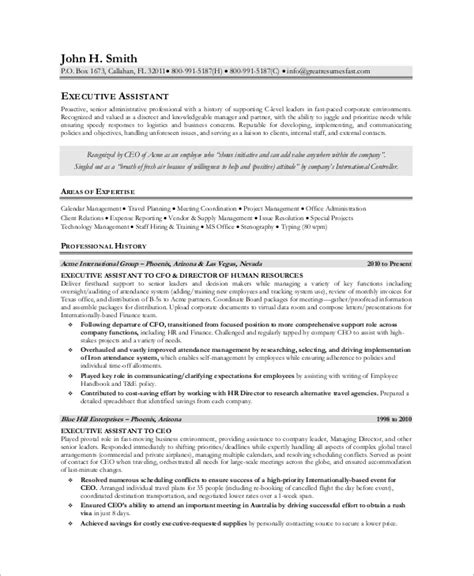 sample executive resume  examples  word