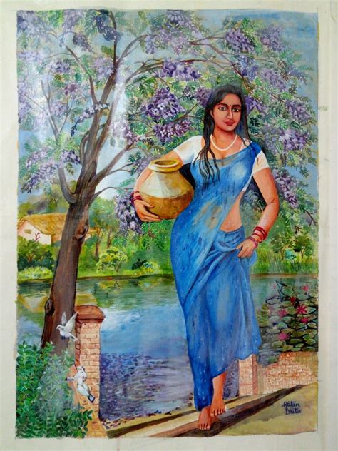 Their varied product range includes decorative paints, industrial coating, waterproofing and wall putty. Ratan Dutta paintings indian village women brings water | Animation art sketches, Indian art ...