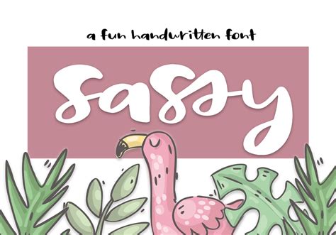 Sassy A Bold Handwritten Script Font Ttf Otf Etsy
