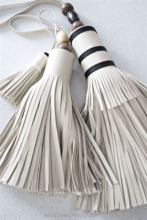 How To Make A Leather Tassel Easy Diy Using Leather Scraps