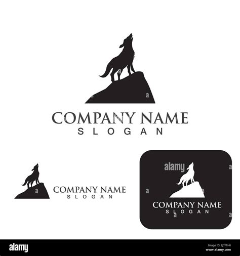 Wolf Logo Template Vector Illustration Design Stock Vector Image And Art