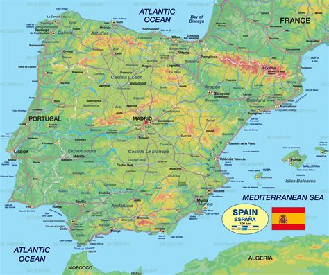 Lonely planet photos and videos. Map of Spain - Map in the Atlas of the World - World Atlas