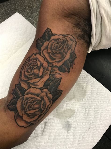 black and grey rose on the inner upper arm rose tattoo rose tattoo forearm flower tattoo arm