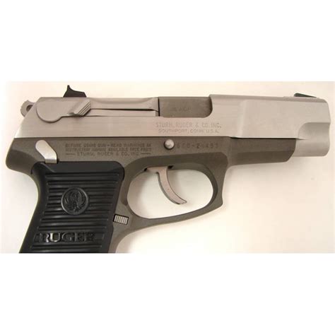 Ruger P90dc 45 Acp Caliber Pistol Stainless Steel Model Excellent