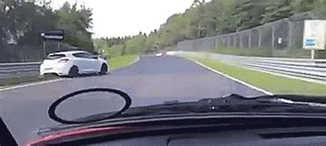 Track Day Gone Bad Renault Megane Spectacular Crash At Nurburgring