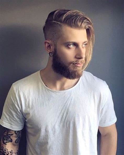 Blow back haircut with shaved sides 16 Cool Shaved Side Hairstyles For Men - Styleoholic