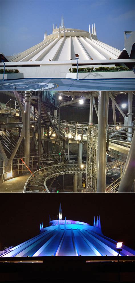 Disneylands Space Mountain With The Lights On And 18 More Interesting