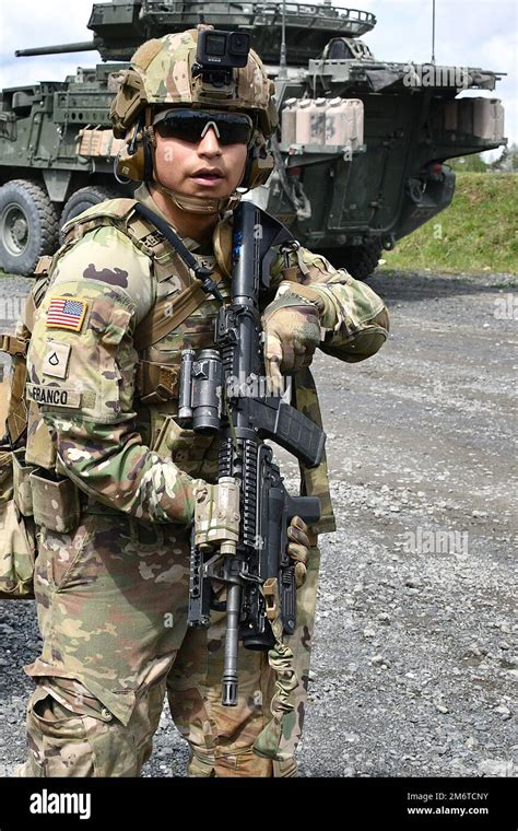 A Us Soldier Assigned To Bull Troop 1st Squadron 2nd Cavalry