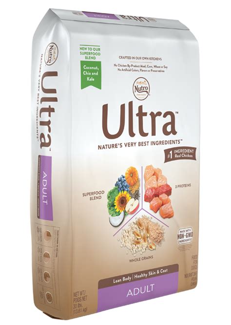 Even though it can trace its origins back a century or so, its modern dog food recipes are impressive and dogs love them. Nutro Ultra Adult Dog Food, 30 lb.