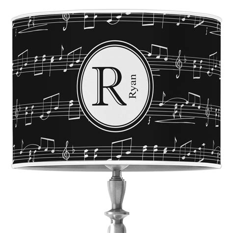 Custom Musical Notes Drum Lamp Shade Personalized Youcustomizeit
