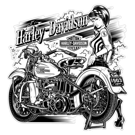 Idea By Moldy On Biker Art Harley Davidson Art Harley Davidson