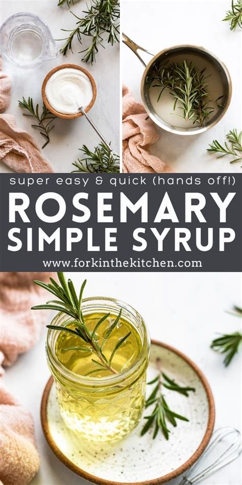 Rosemary Simple Syrup Super Easy Fork In The Kitchen
