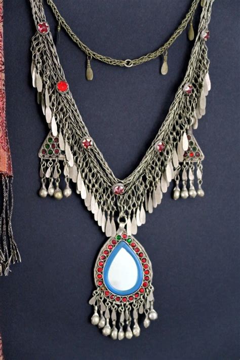 Vintage Hazara Tribal Jewelry Mirror Necklace