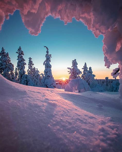 Lapland Finland Winter Landscape Winter Scenery Winter Scenes