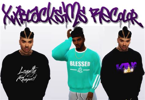 Xxblacksims Urban Sweat Shirts And Joggers Recolor Sims 4 Male