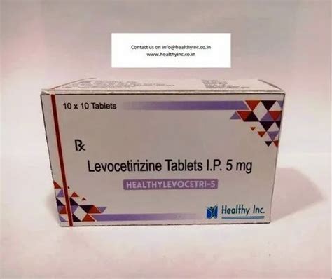 Healthy Levocetri 5 Levocetirizine Tablets Packaging Type Strip Dose