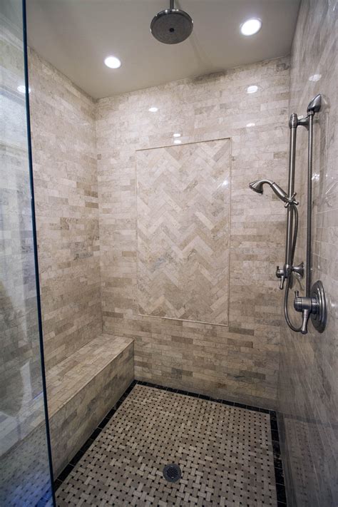 walk in shower with seat tile ideas best home design ideas