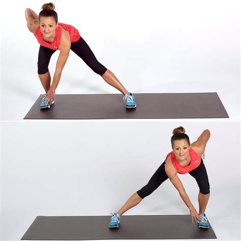 Alternating Lateral Lunge Best Cardio Bodyweight Exercises Popsugar