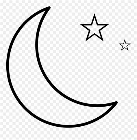 Moon And Stars Comments Moon Drawing Png Clipart 3456383 Pinclipart