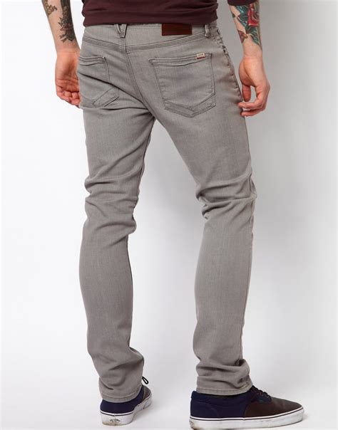 Vans Jeans V Skinny Fit Grey Washed In Gray For Men Lyst