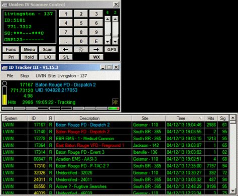 Baton Rouge Area Scanning Id Tracker