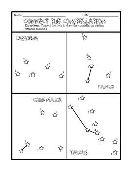 Connect The Constellations By Thehipsterhandouts TpT