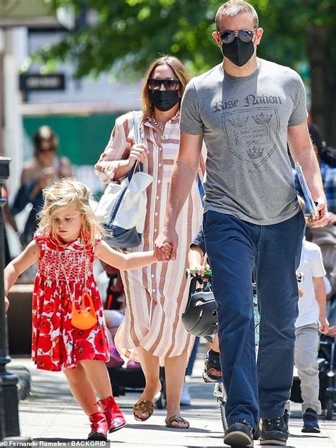Bradley Holds Hands With His Little Girl Lea Four On Nyc Walk