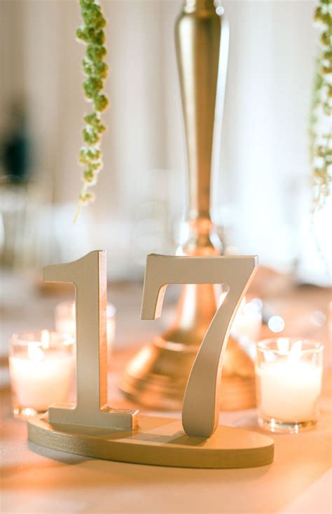 Make Your Table Numbers Visible And Cute Artisan Party Decor