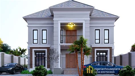 4 Bedroom Duplex Ref 4051 Nigerian House Plans Bungalow Style